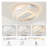 20'' Bladeless LED Ceiling Fan Light with Remote Control - Modern Flush Mount Ceiling Fan with Adjustable Brightness, 6-Speed Reversible Motor for Living Room, Bedroom, Dining Room
