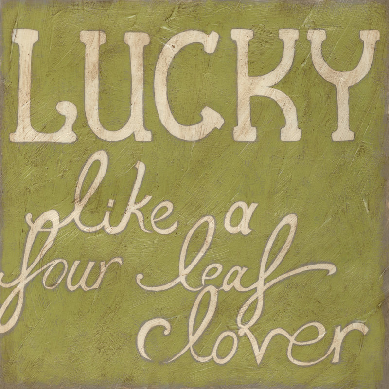 Four Leaf Clover by Chariklia Zarris - Wrapped Canvas Print, 30cm H x 30cm W x 3.8cm D