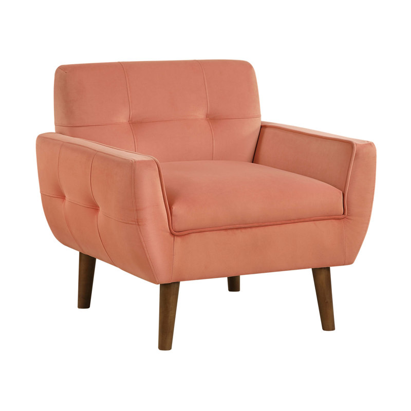Accent Chair, Orange Polyester