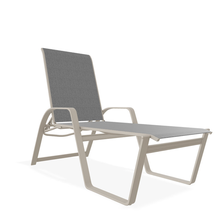 Holna Outdoor Rust-Resistant Metal Chaise Lounge