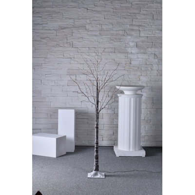 5'' Faux Birch Tree in Freestanding