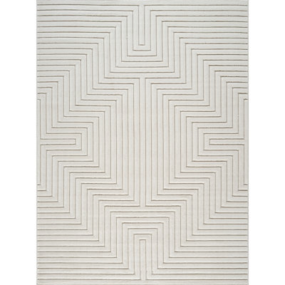 Sumya In- & Outdoor Scandi Modern White Area Rug