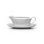 Ensemble de saucière et soucoupe Mikasa, campagne italienne, blanc