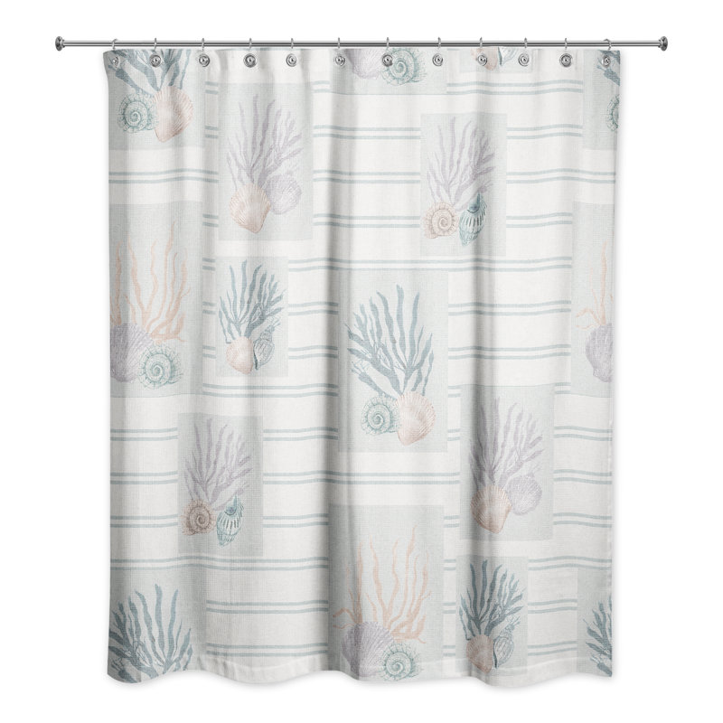 Rideau de douche Ashliegh, Bleu