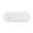 DreamLine Mirage 65 3/8 in. L x 28 in. W x 29 in. H Acrylic Freestanding Slipper Tub, Brushed Nickel-118166389