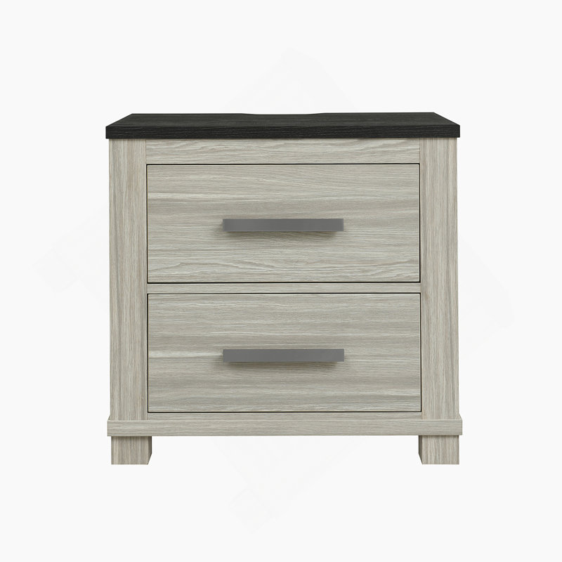 Table de chevet avec 2 tiroirs