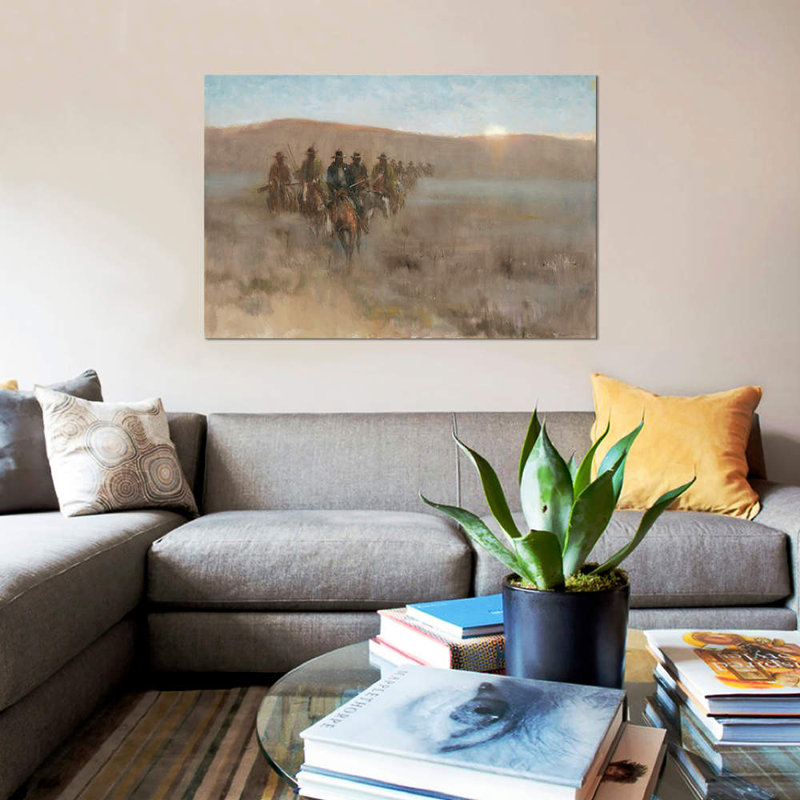 « posse i » par ernest chiriacka, impression sur toile tendue, H 8 po x l 12 po x P 0,75 po, Toile tendue, Pas de tapis
