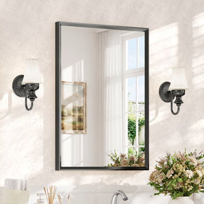 Bathroom Vanity Mirror with Tempered Glass and Aluminum Frame