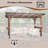 13X6.5FT Gazebo Wood, For BBQ Use With Metal Roof & Bulbs & Bar Counters
