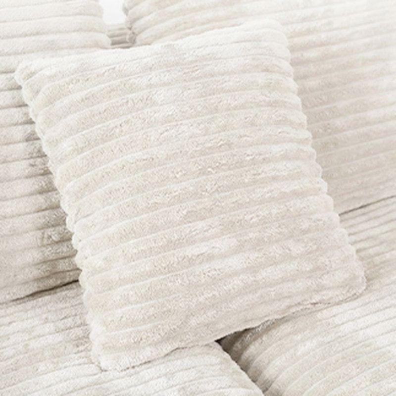 Canapé d'angle 4 places en velours côtelé, 108 pouces (274 cm) de long, garni de mousse sans os, densité 30, double couche, confort moelleux, revêtement en velours côtelé, sécuritaire et confortable pour toute la famille, entretien facile.