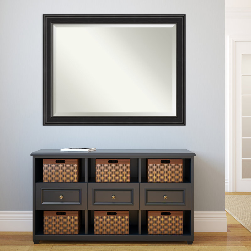 Black Rectangular Bathroom Vanity Wall Mirror