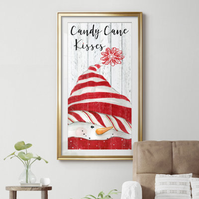 Bonhomme de neige bisous - cadre photo
