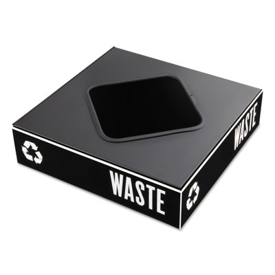 Public Square 25-Gallon Plastic Recycling Containers Lid