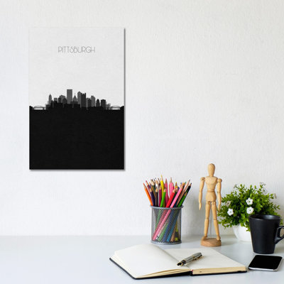 Pittsburgh Skyline 1 Piece Wrapped Canvas Wall Art