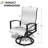 Patio Dining Set With Aluminum Dining Table And Sunbrella Swivel Rocking Dining Chairs (Set Of 9)-2050394519