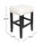 26-Inch Backless Ivory Leather Counter Stool (Set Of 2)-687692258