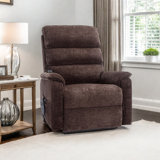Dual Motor Power Lift Recliner With Thick Back, 180° Flat Recline With Heat And Massage