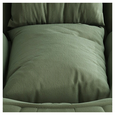 Lit rembourré pour chien pour adultes et animaux de compagnie, canapé-lit pliant avec 5 positions réglables, 2 coussins moelleux pour la chambre à coucher, le salon et le coin lecture (vert)