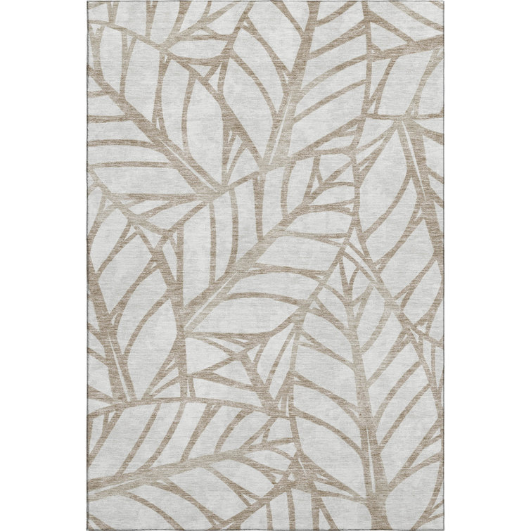 Premium Machine Washable Lisse Beige Rug