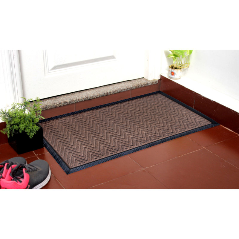 Tapis de porte antidérapant Khasim 30 po x 18 po