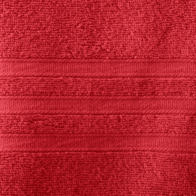 Zero Twist 100% Cotton 6-Piece Towel Bale, Raspberry