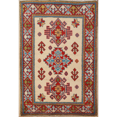 Tapis décoratif géométrique Kazak