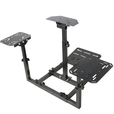 Flying Game Stand & Racing Wheel Stand, No Steering Wheel Pedal Shifter Seat Joystick by Inbox Zero