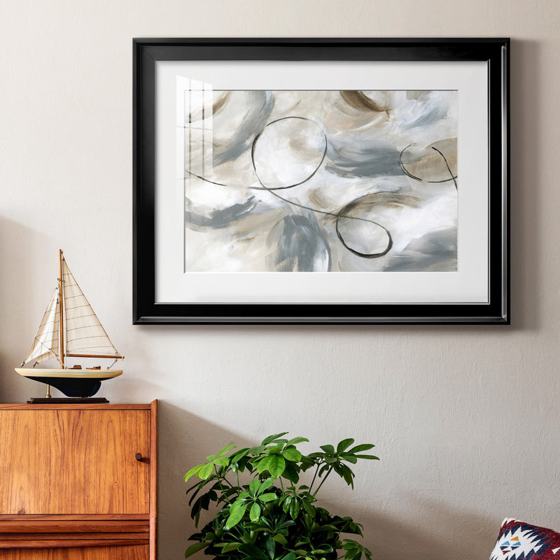 Staccato - peinture encadrée, H 26,5 po x l 36,5 po x P 1,5 po, Cadre noir