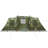 vidaXL Camping Tent Tunnel 4-Person Camouflage Waterproof