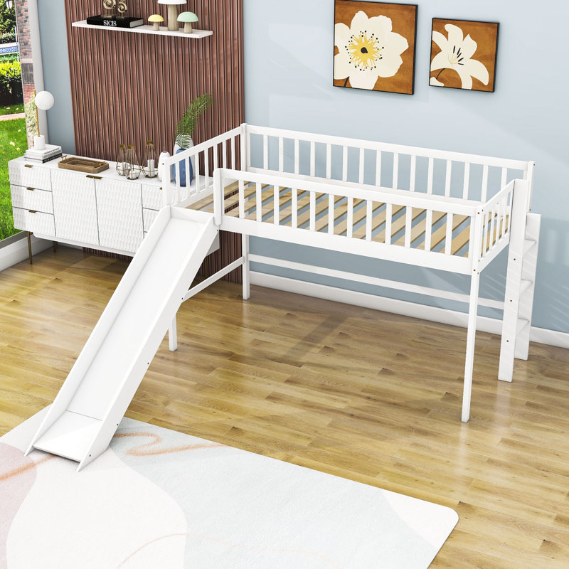 Lit mezzanine simple Evagene par Harriet Bee, Blanc