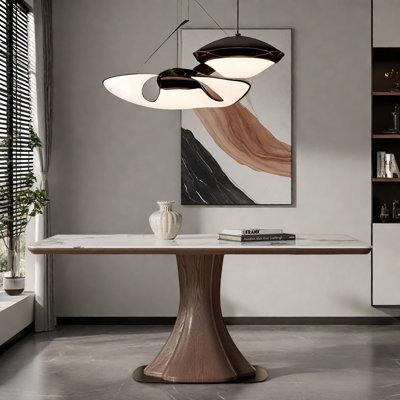 Simple rectangular dining table