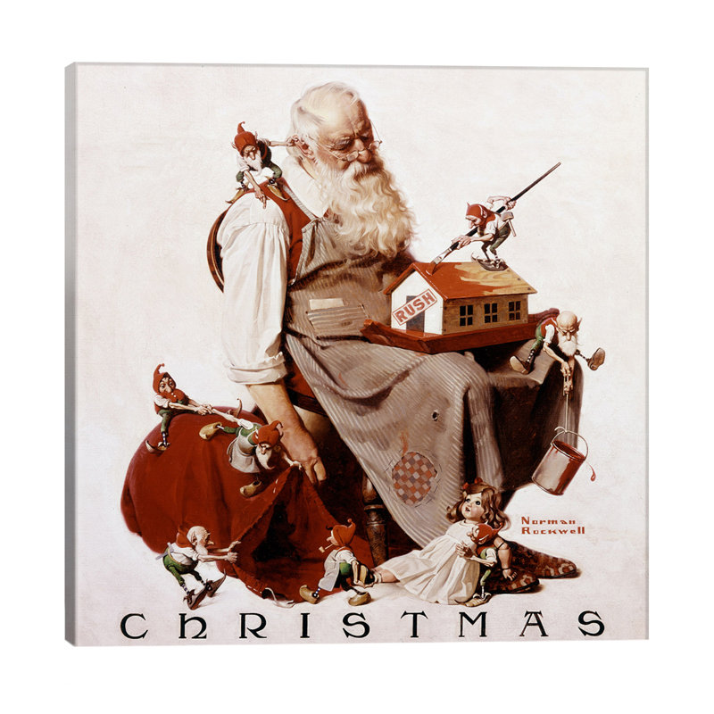 Norman Rockwell - Wrapped Canvas Print, 93.98 cm H x 93.98 cm W x 1.91 cm D