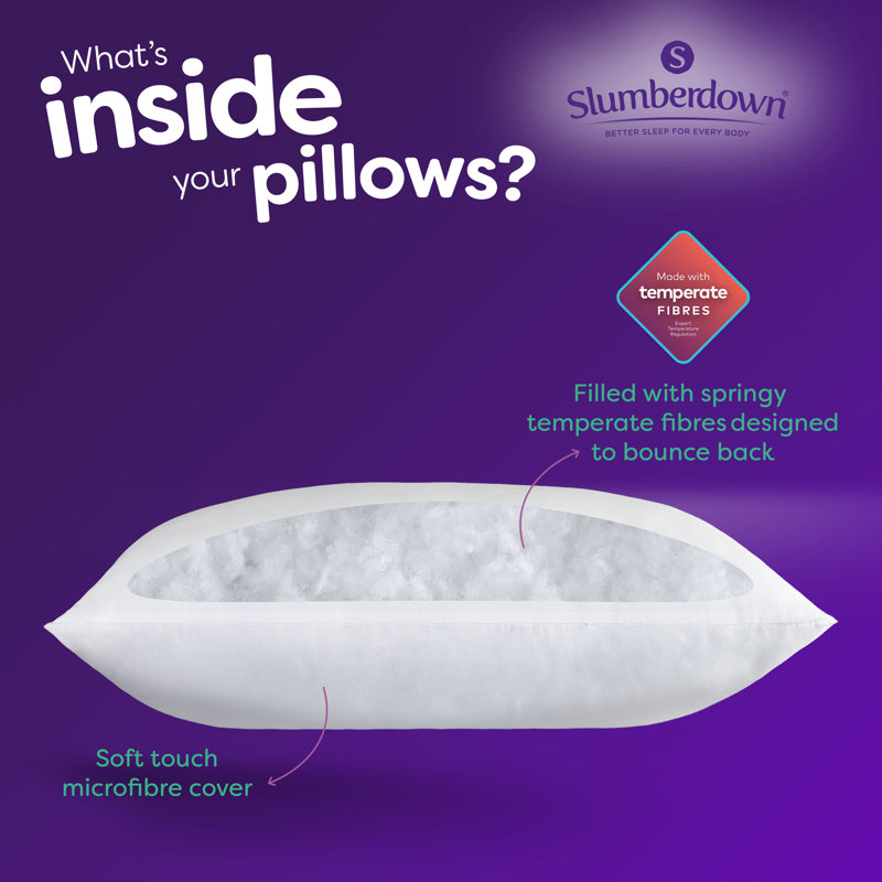 Slumberdown Control 10.5 Tog All Year Round Duvet with 2 Pillows, Double