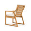Ensemble de 2 fauteuils de salle à manger d'extérieur en bois d'acacia teck