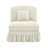Armless Sofa Chenille W/1 Pillow -Beige+White-460206724