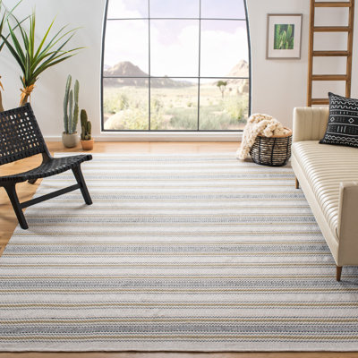 Breckenridge Hand Woven Cotton Striped Rug