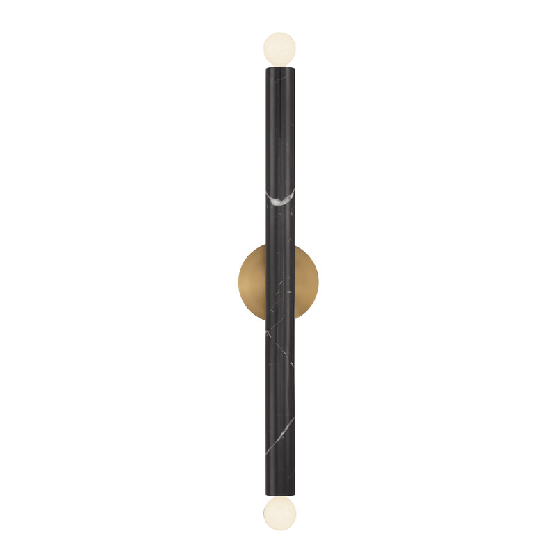 Irmeli Metal Armed Sconce in Brass, Brass