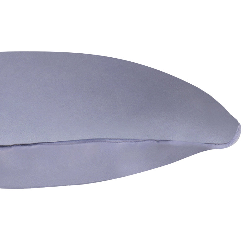A1HC Velvet Down-Alternative Throw Pillow Inserts – Hypoallergenic, Ready-to-Use, Set of 2, Slat Gray, 20"H x 20"W
