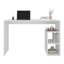Bureau blanc avec rangement et design minimaliste blanc