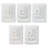  100% Turkish Cotton FLOWER CREST Scallop 6PC Embellished Towel Set-1099279364-1099279366