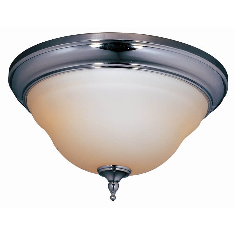 Glass Flush Mount, Oil Rubbed Bronze, 7" H x 13" W x 13" D