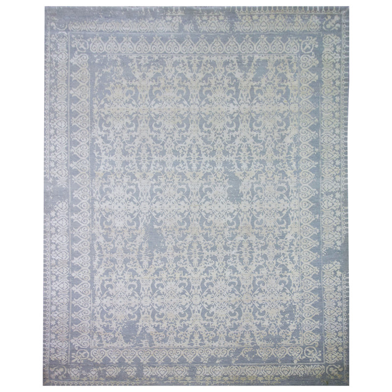 Ikat Area Rug, Rectangle 8' x 10'