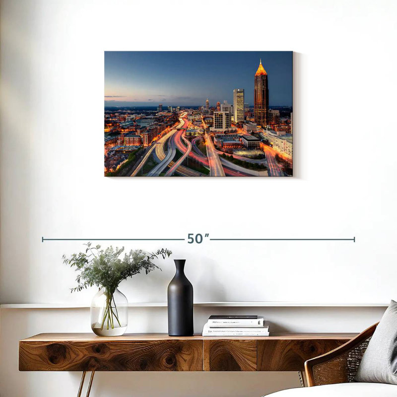Ravi Atlanta City Nightfall, H 20 po x l 30 po