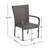 2Pcs Stackable Outdoor Pe Chairs In Brown, Transitional Design, 25.25 Deep, Easy Use Of , Stackable, 22.50 Wide, Ready To Outdoors