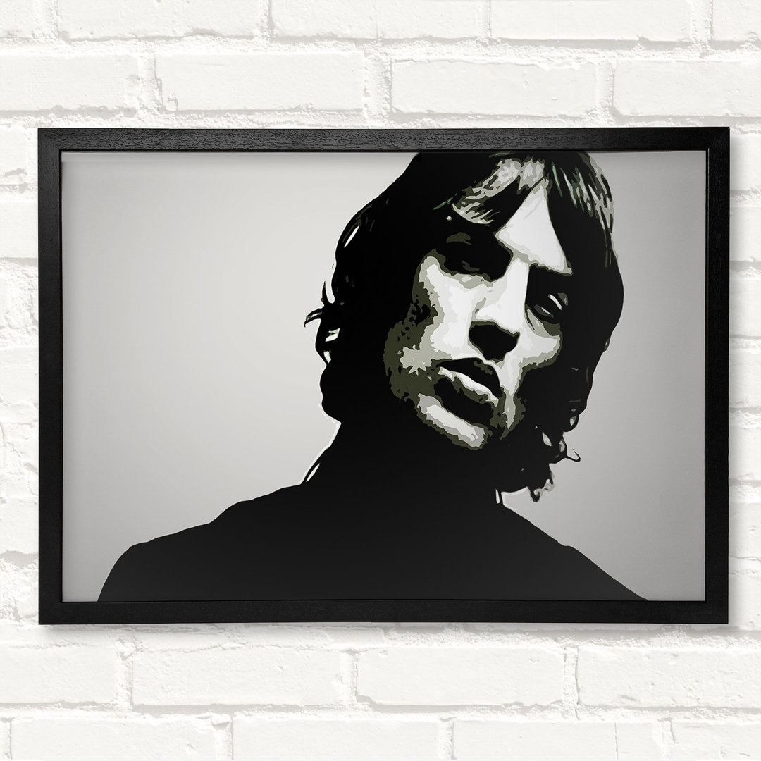 Richard Ashcroft - Geschlossener Eckrahmen Kunstdrucke auf Holz