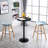 Pompen Round with Iron Base Dining Table
