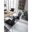 Brigham Oak Solid Wood Top Metal Base Dining Table-898170141-898170140