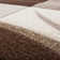Rectangle Ciji Geometric Machine Woven Polypropylene Area Rug in Brown