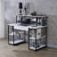 Bureau avec tablettes ouvertes et huche-1668714443