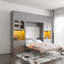 Lit escamotable en MDF pour maison moderne